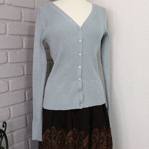 Women's Light Blue Cardigan Sweater